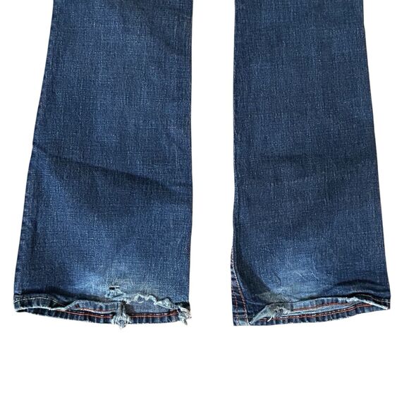 Y2k Von Dutch Levi Low Rider Low Rise Flare Jeans Womens 27 Blue Rocker Vintage - Picture 10 of 15